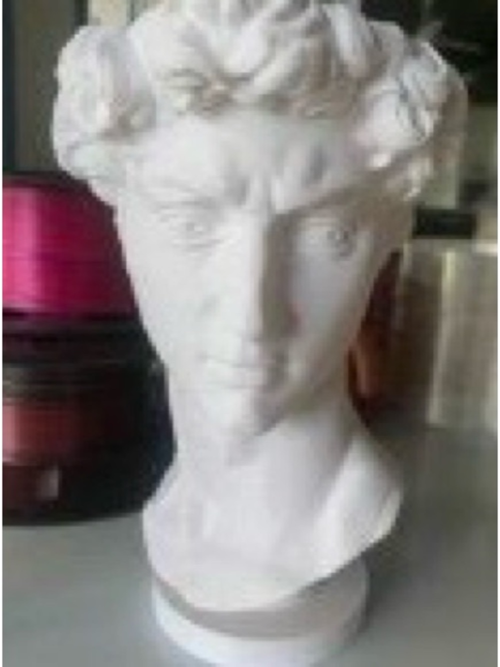 White Decorative Classical Bust Sculpture for Home Art